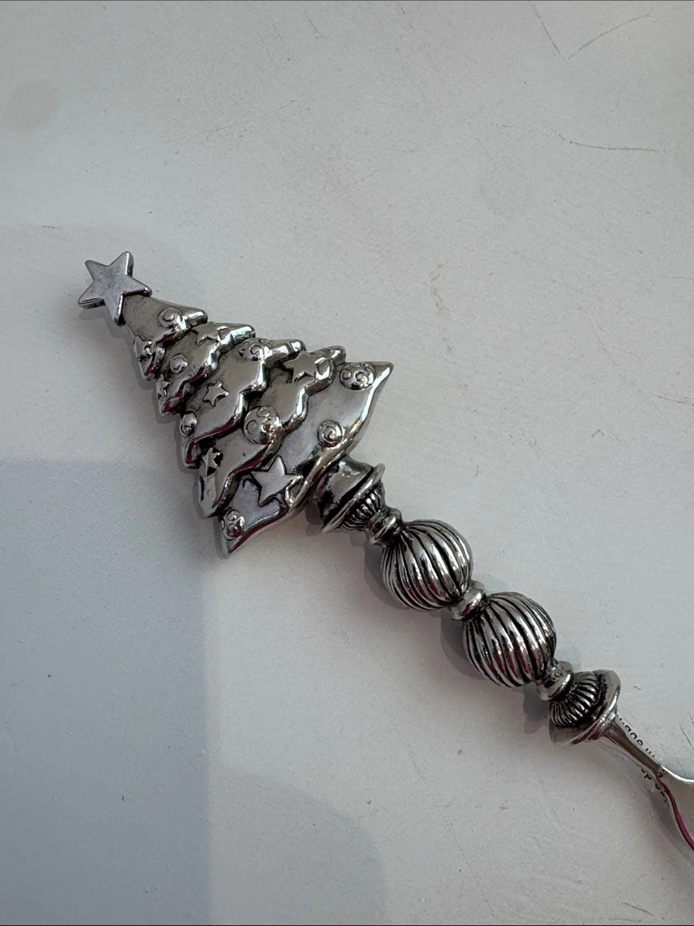 Christmas Tree Serving Fork, Sandcast Aluminum